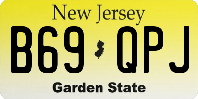 NJ license plate B69QPJ
