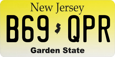 NJ license plate B69QPR