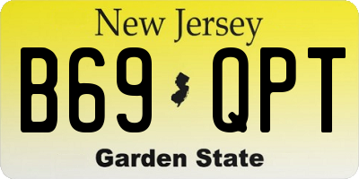 NJ license plate B69QPT