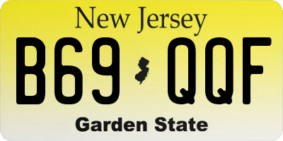 NJ license plate B69QQF