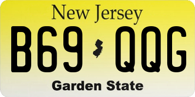 NJ license plate B69QQG