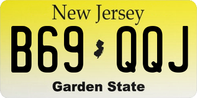 NJ license plate B69QQJ