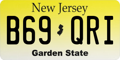 NJ license plate B69QRI