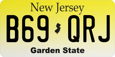 NJ license plate B69QRJ