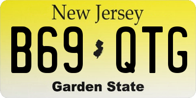 NJ license plate B69QTG