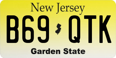 NJ license plate B69QTK