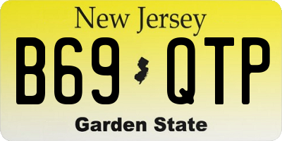 NJ license plate B69QTP