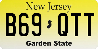 NJ license plate B69QTT