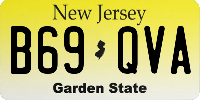 NJ license plate B69QVA