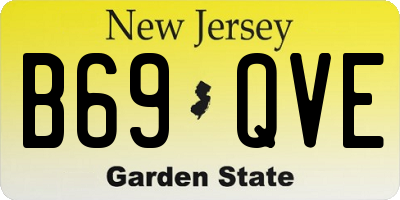 NJ license plate B69QVE