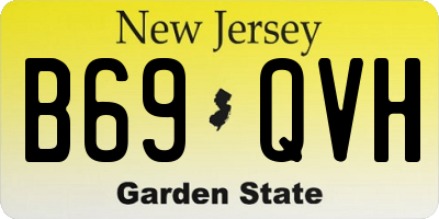 NJ license plate B69QVH