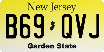 NJ license plate B69QVJ