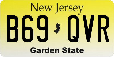 NJ license plate B69QVR