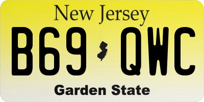 NJ license plate B69QWC