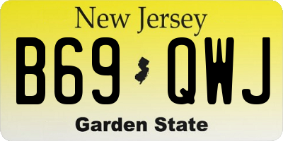 NJ license plate B69QWJ