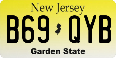 NJ license plate B69QYB
