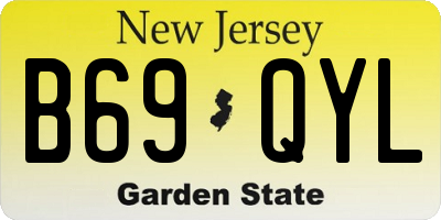 NJ license plate B69QYL