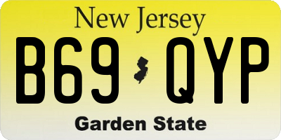 NJ license plate B69QYP