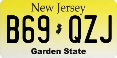 NJ license plate B69QZJ