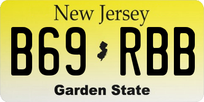 NJ license plate B69RBB