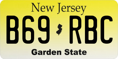 NJ license plate B69RBC