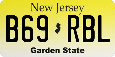NJ license plate B69RBL
