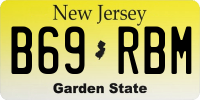 NJ license plate B69RBM