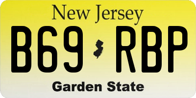 NJ license plate B69RBP