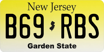 NJ license plate B69RBS
