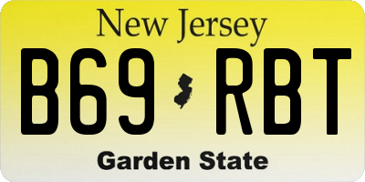 NJ license plate B69RBT