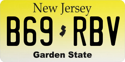 NJ license plate B69RBV