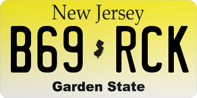 NJ license plate B69RCK