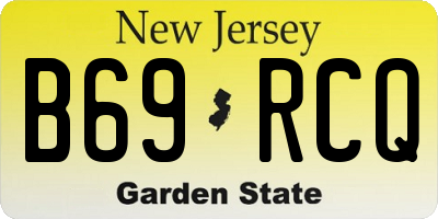 NJ license plate B69RCQ