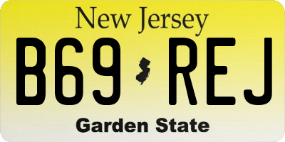 NJ license plate B69REJ