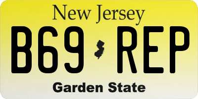 NJ license plate B69REP