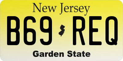NJ license plate B69REQ