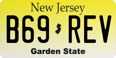 NJ license plate B69REV