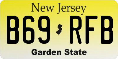 NJ license plate B69RFB
