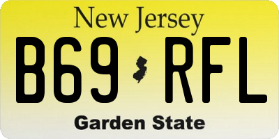 NJ license plate B69RFL