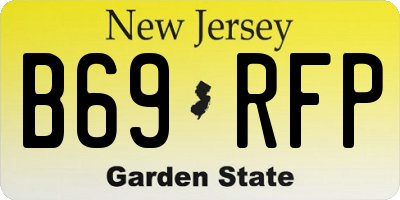 NJ license plate B69RFP