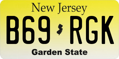 NJ license plate B69RGK