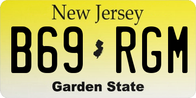 NJ license plate B69RGM