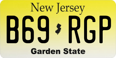 NJ license plate B69RGP