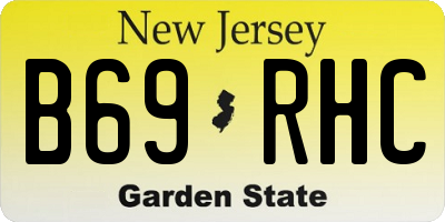 NJ license plate B69RHC