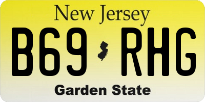 NJ license plate B69RHG