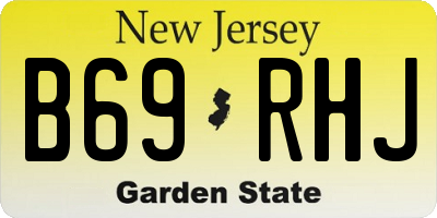 NJ license plate B69RHJ