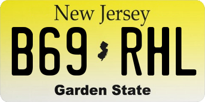 NJ license plate B69RHL