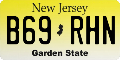 NJ license plate B69RHN