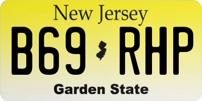 NJ license plate B69RHP