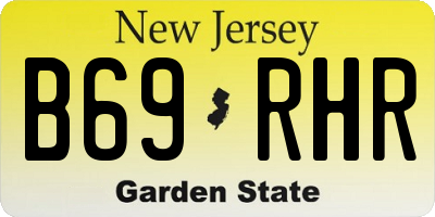 NJ license plate B69RHR